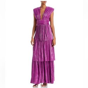 Sabina Musayev Judith metallic dress